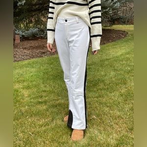 Women’s Ski / Snowboard Pants - White with Black Accents - Free Country